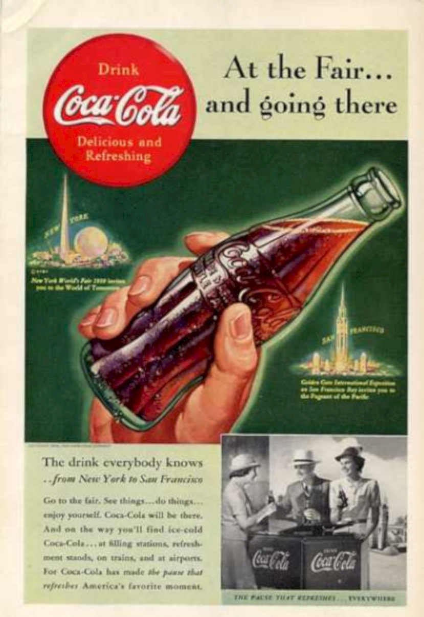 Coca Cola Fair Vintage Retro Advert Ads A4 Photo Print