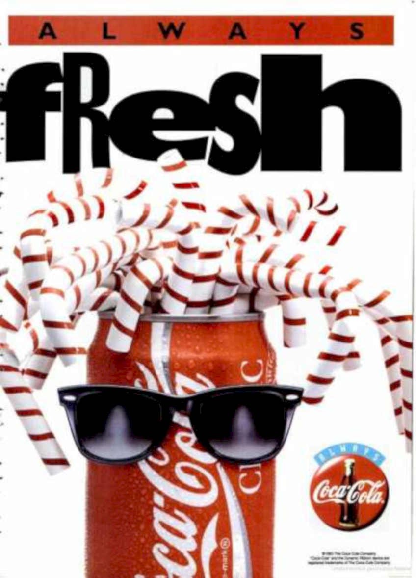 Coca Cola Fresh Vintage Retro Advert Ads A4 Photo Print