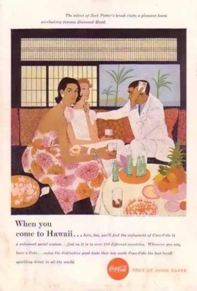 Coca Cola Hawaii 2 Vintage Retro Advert Ads A4 Photo Print