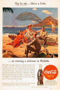 Coca Cola Hawaii 3 Vintage Retro Advert Ads A4 Photo Print