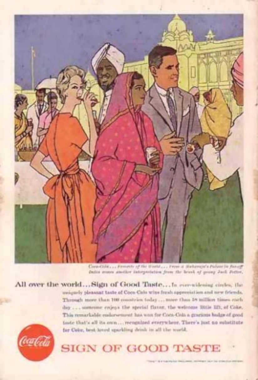 Coca Cola India 1 Vintage Retro Advert Ads A4 Photo Print