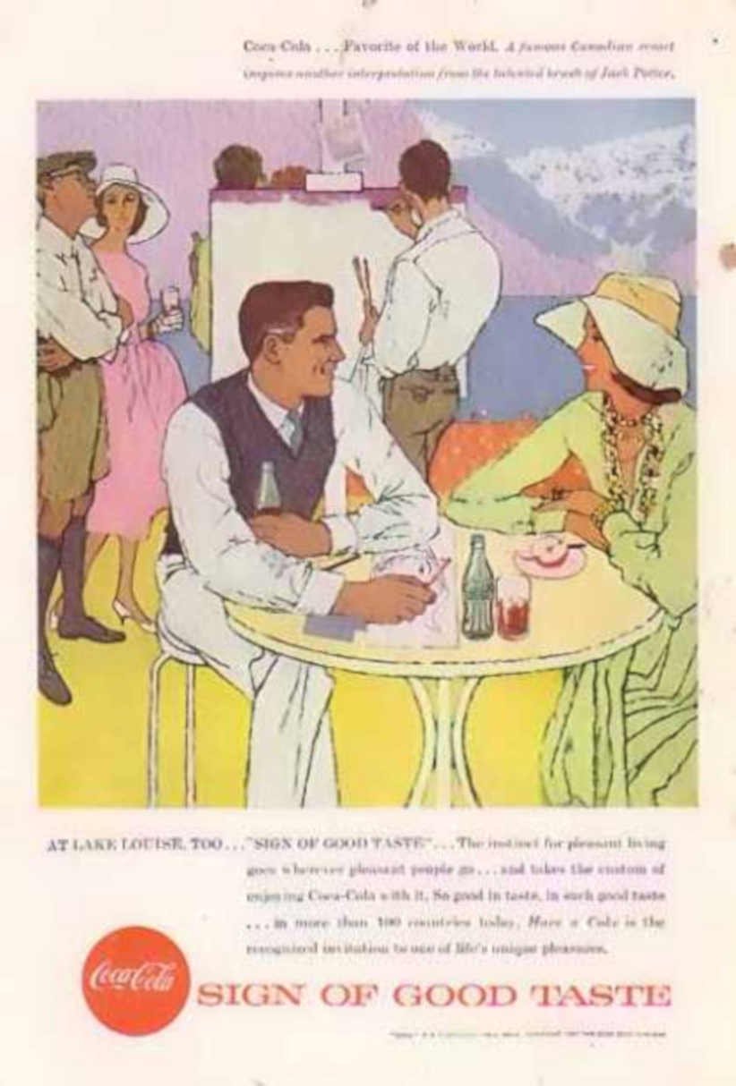 Coca Cola Lake 2 Vintage Retro Advert Ads A4 Photo Print