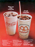 Coca Cola Mcdonalds 1960s Vintage Retro Advert