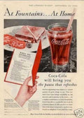 Coca Cola Menu Vintage Retro Advert Ads A4 Photo Print