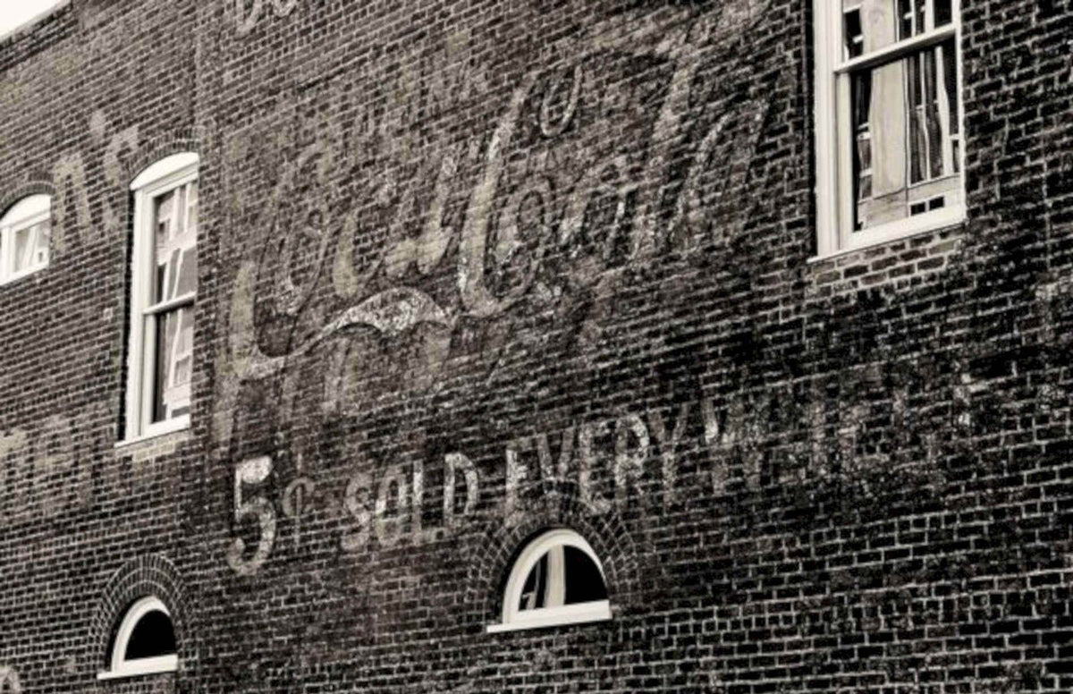 Coca Cola Mural 1 Vintage Retro Advert Poster A4 Photo Print