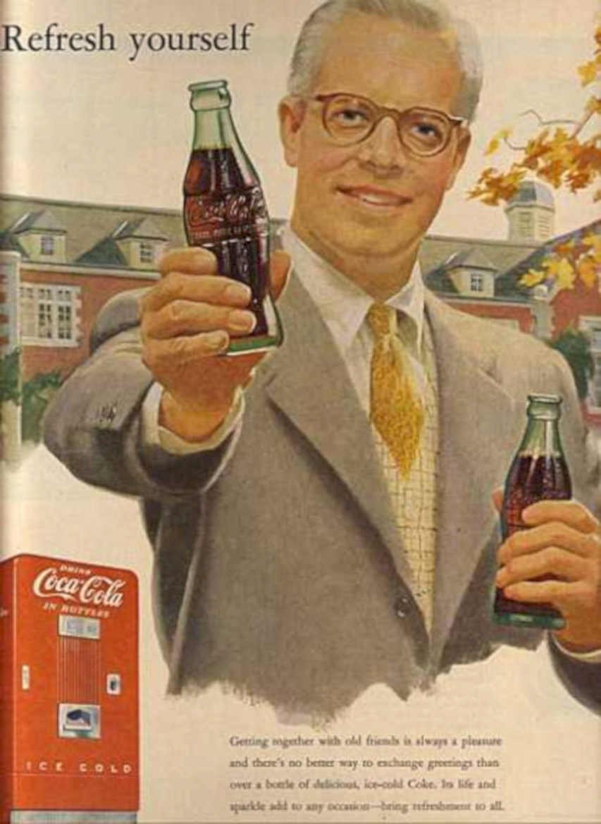 Coca Cola Refresh 2 Vintage Retro Advert Ads A4 Photo Print