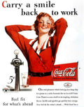 Coca Cola Smile Vintage Retro Advert Poster A4 Photo Print