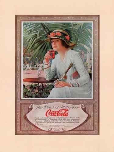 Coca Cola The Drink Of All The Year A4 Photo Print