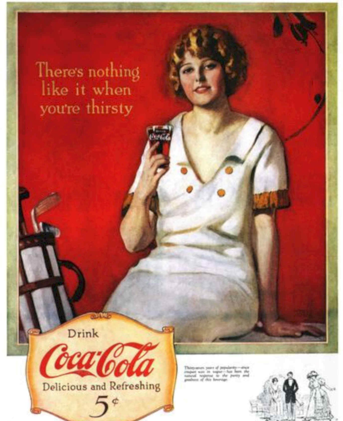 Coca Cola Vintage 2 Vintage Retro Advert Poster A4 Photo Print