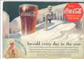 Coca Cola Winter 1 Vintage Retro Advert Ads A4 Photo Print