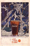 Coca Cola Winter 4 Vintage Retro Advert Ads A4 Photo Print
