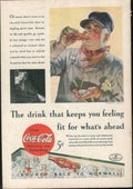 Coca Cola Winter Vintage Retro Advert Ads A4 Photo Print