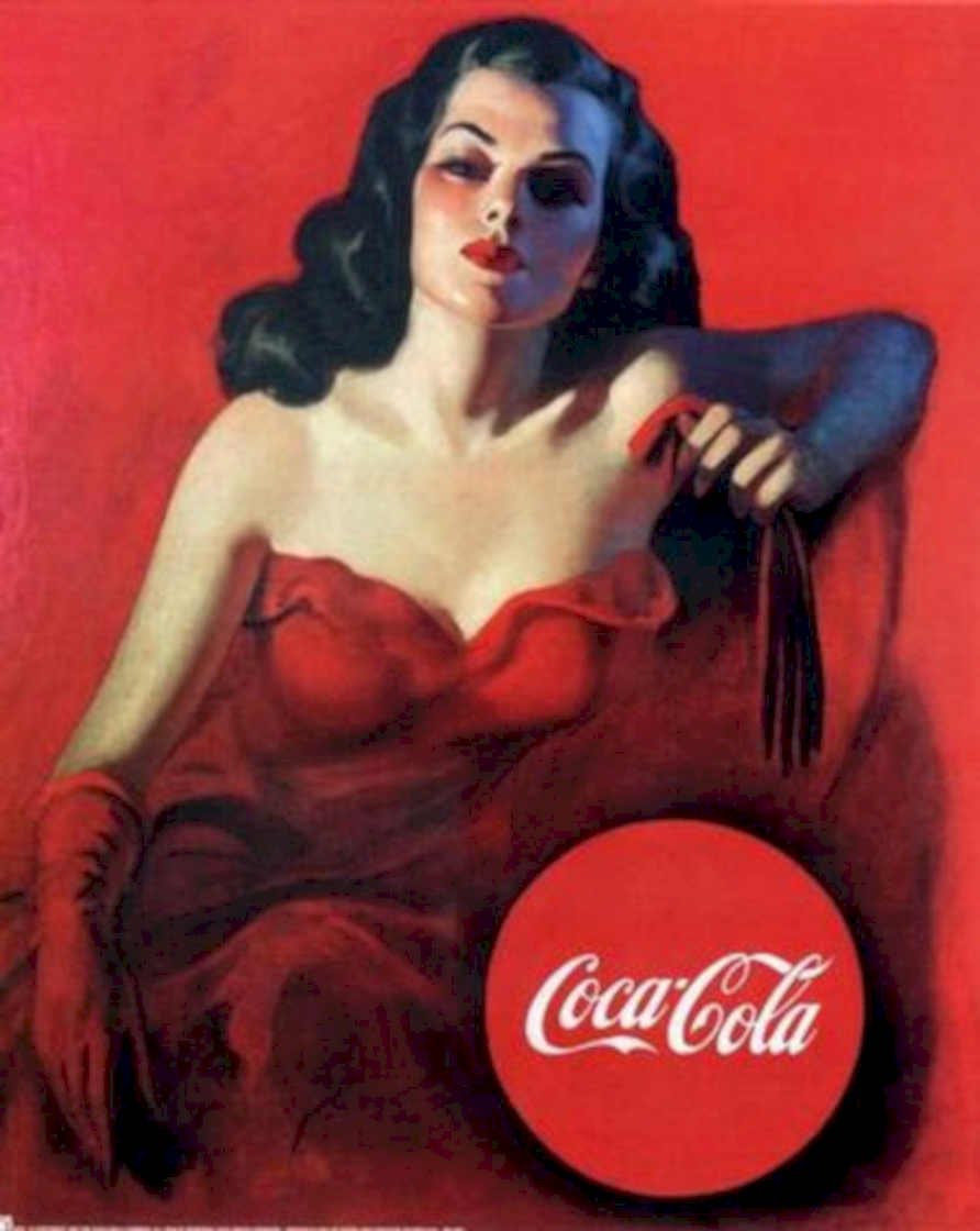 Coca Cola Woman 9 Vintage Retro Advert Ads A4 Photo Print