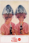 Coca Cola Women 4 Vintage Retro Advert Ads A4 Photo Print