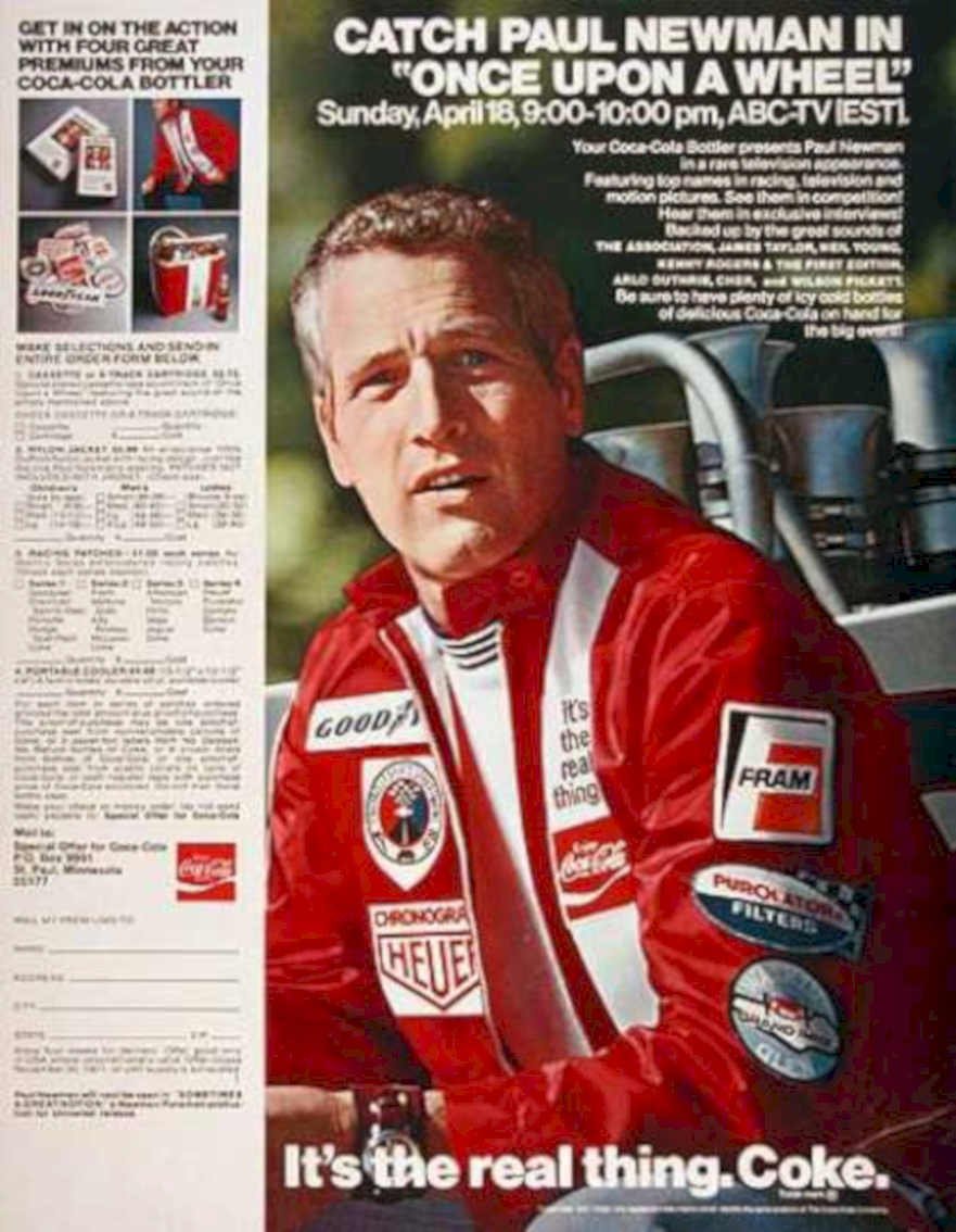 Coca Newman Wheel Vintage Retro Advert Ads A4 Photo Print