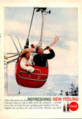 Coca Ski Lift Vintage Retro Advert Ads A4 Photo Print