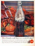 Coca Steak Wine Vintage Retro Advert Ads A4 Photo Print