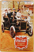 Cocacola Vintage Car Vintage Retro Advert Ads A4 Photo Print