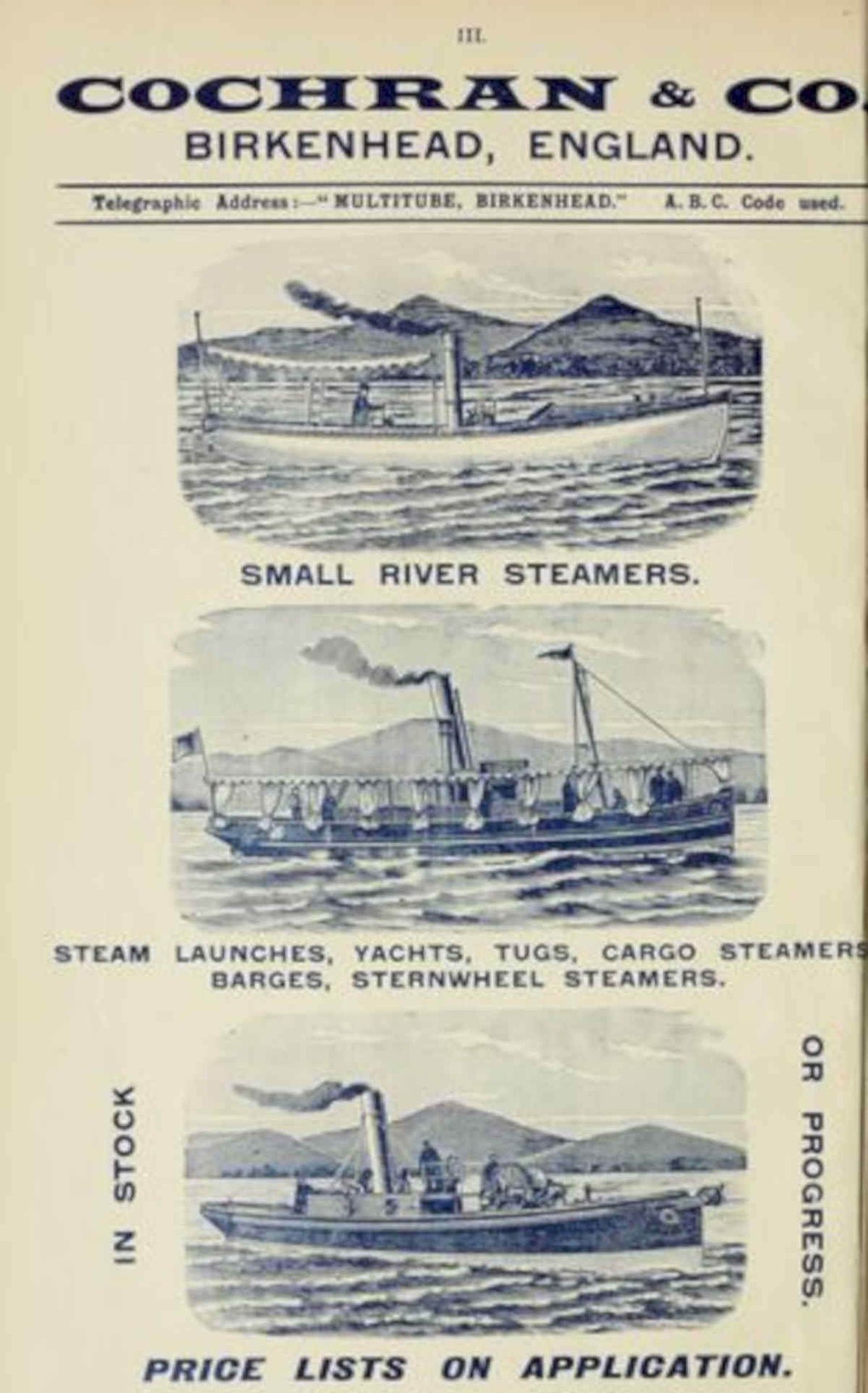 Cochran Steamers Birkenhead Vintage Retro Advert Poster A4 Photo Print