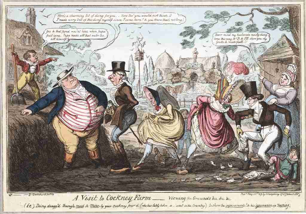 Cockney Farm Cartoon Joke 001 Vintage A4 Photo Print
