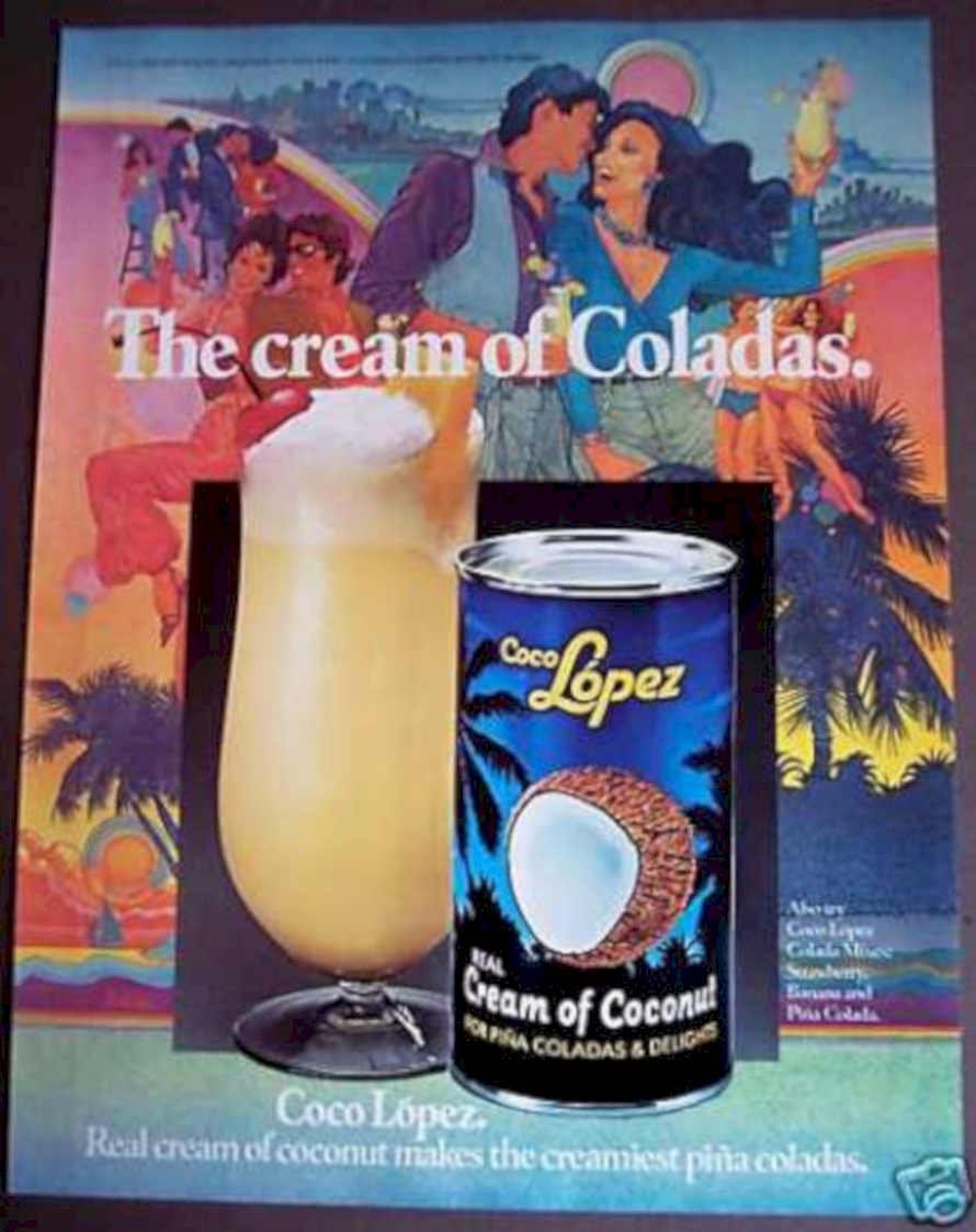 Coco Lopes Cocktail Vintage Retro Advert Ads A4 Photo Print