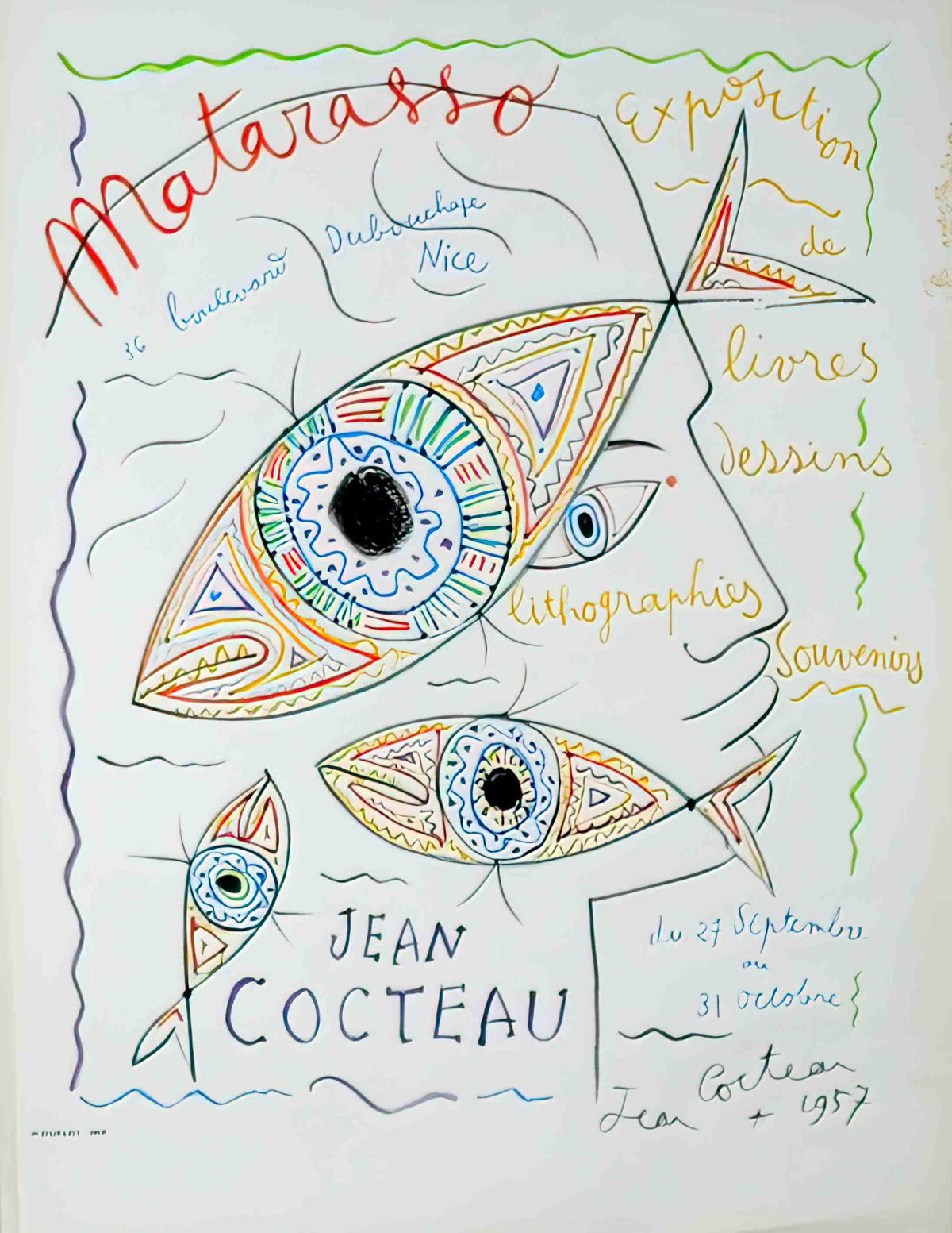CocteauMatarasso Advert A4 Photo Print