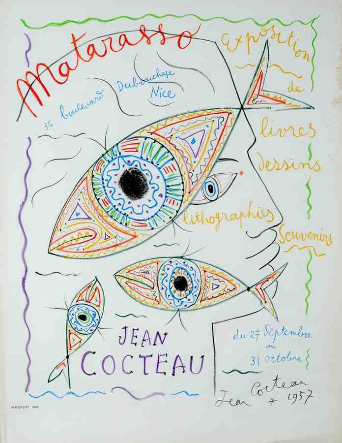 CocteauMatarasso Vintage Advert A4 Photo Print