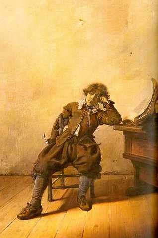 Codazzi Viviano Young Scholar In His Study A4 Photo Print