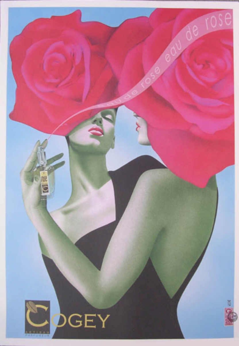 Codedy Rose Perfume Vintage Retro Advert Ads A4 Photo Print