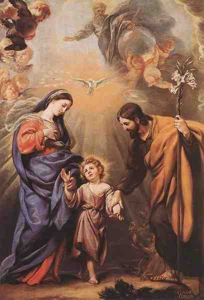 Coello Claudio Holy Family A4 Photo Print