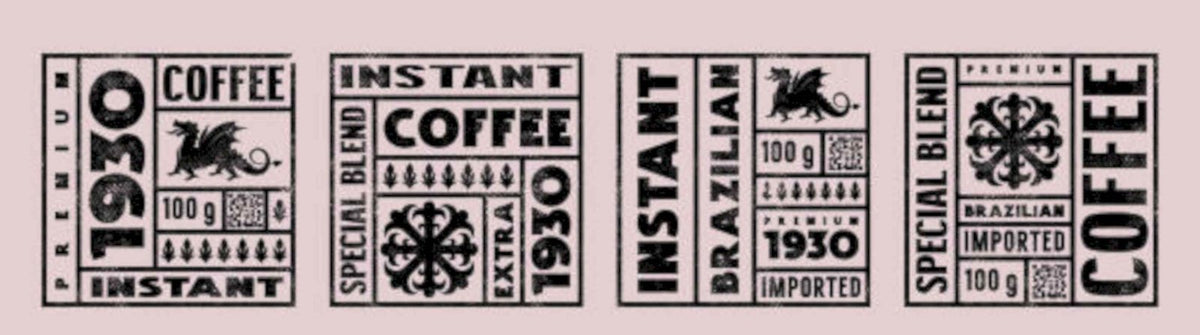 Coffee Blend Varieties Vintage Retro Advert Poster A4 Photo Print