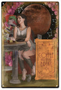 Coffee Break Roses Vintage Retro Advert Ads A4 Photo Print