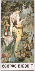 Cognac Biscuit Vintage Advert A4 Photo Print