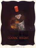 Cognac Bisquit Bottle Vintage Retro Advert Ads A4 Photo Print