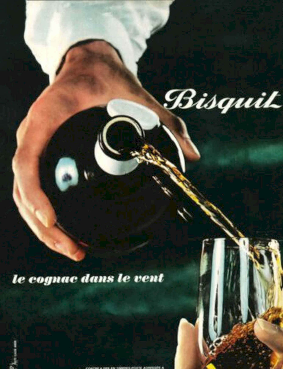 Cognac Bisquit Vent Vintage Retro Advert Poster A4 Photo Print