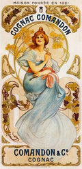 Cognac Comandon Vintage Advert A4 Photo Print