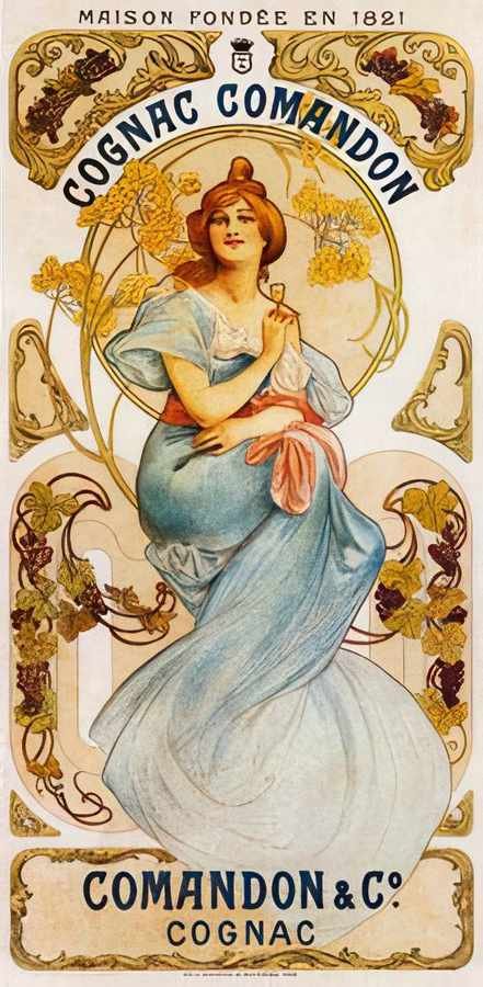 Cognac Comandon Vintage Advert A4 Photo Print