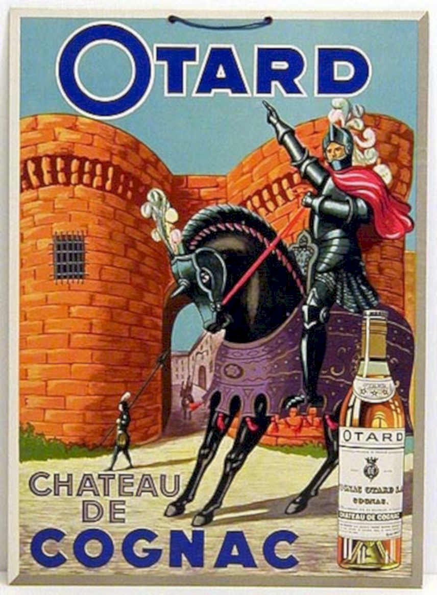 Cognac Knight Castle 1 Vintage Retro Advert Ads A4 Photo Print