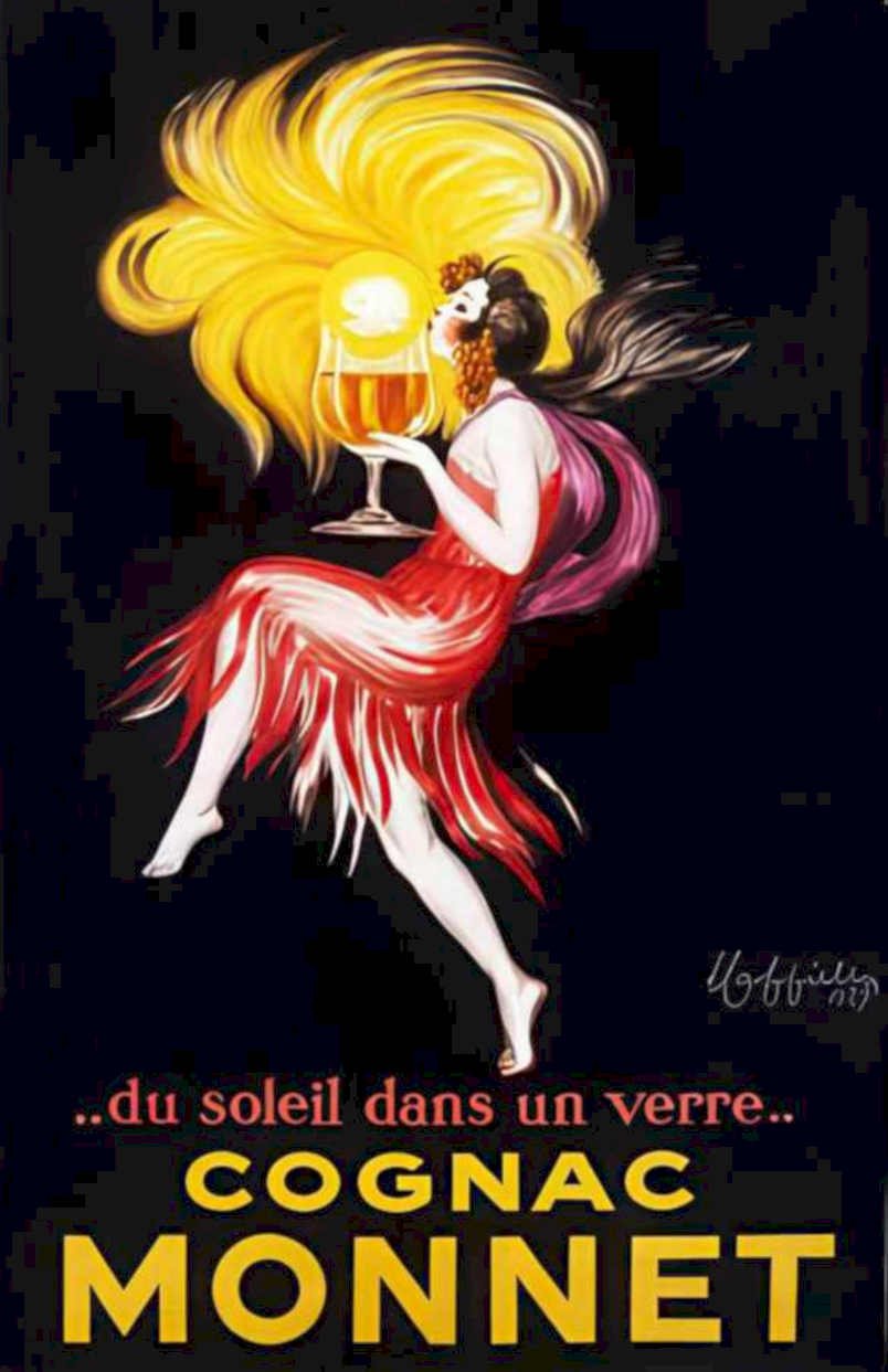 Cognac Monnet Poster 3 Vintage Retro Advert Ads A4 Photo Print
