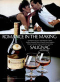 Cognac Romance Salignac Vintage Retro Advert Ads A4 Photo Print