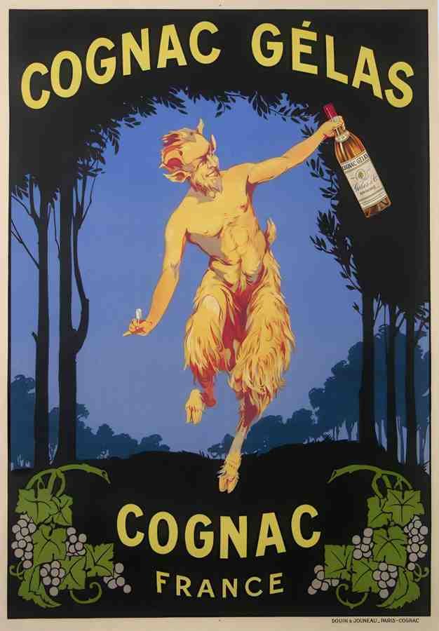 CognacGelas Vintage Advert A4 Photo Print