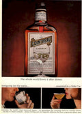 Cointreau Liqueur Bottle 1970s Vintage Retro Advert