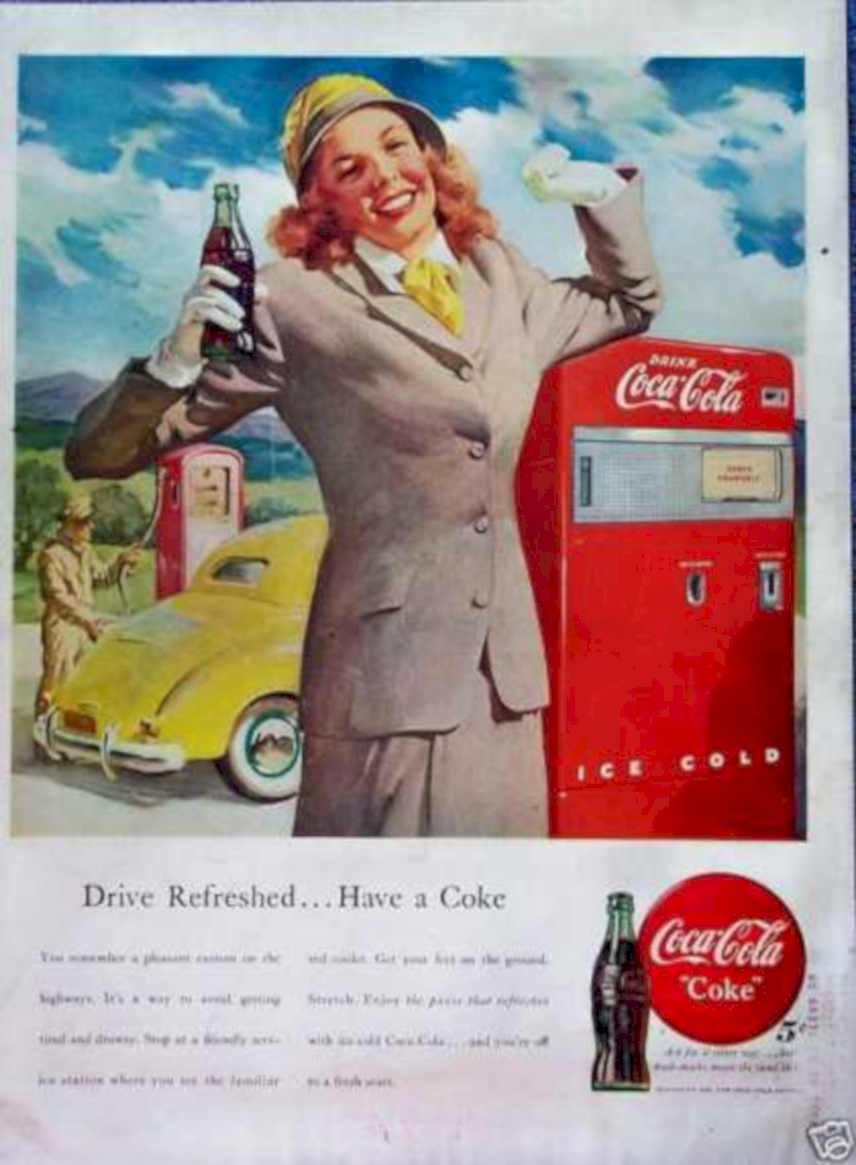 Coke Vending Machine Vintage Retro Advert Ads A4 Photo Print