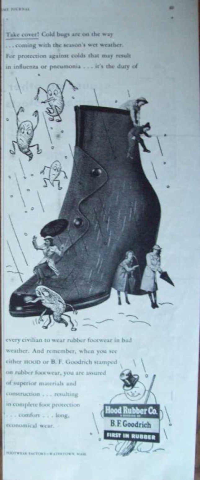 Cold Bugs Boot Vintage Retro Advert Ads A4 Photo Print