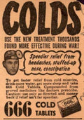 Cold Tablets Relief Vintage Retro Advert Ads A4 Photo Print