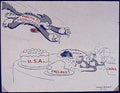Cold War Map Vintage Retro Advert Poster A4 Photo Print