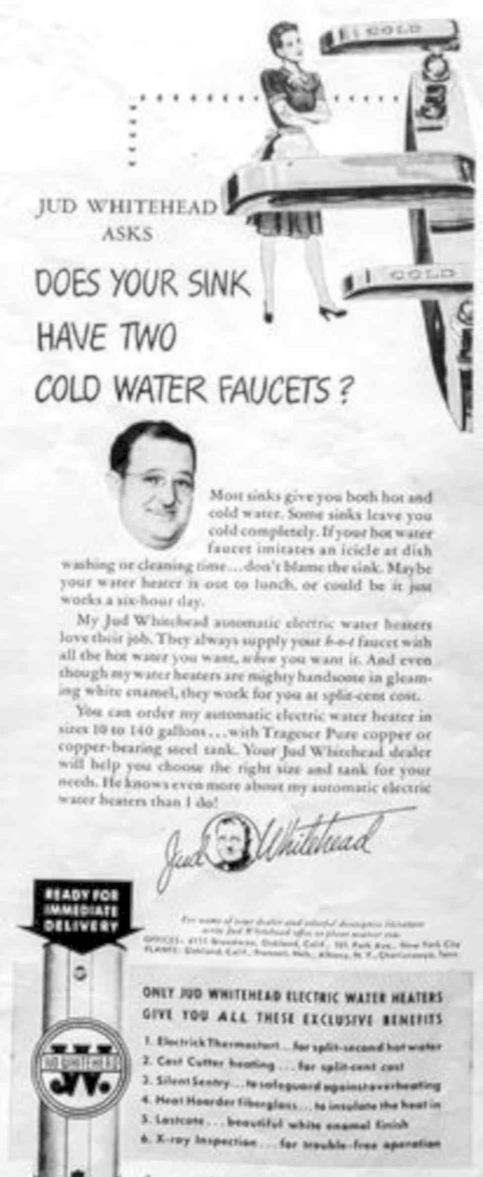 Cold Water Heater Vintage Retro Advert Poster A4 Photo Print