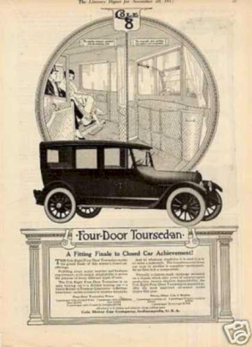 Cole Eight Toursedan Vintage Retro Advert Ads A4 Photo Print