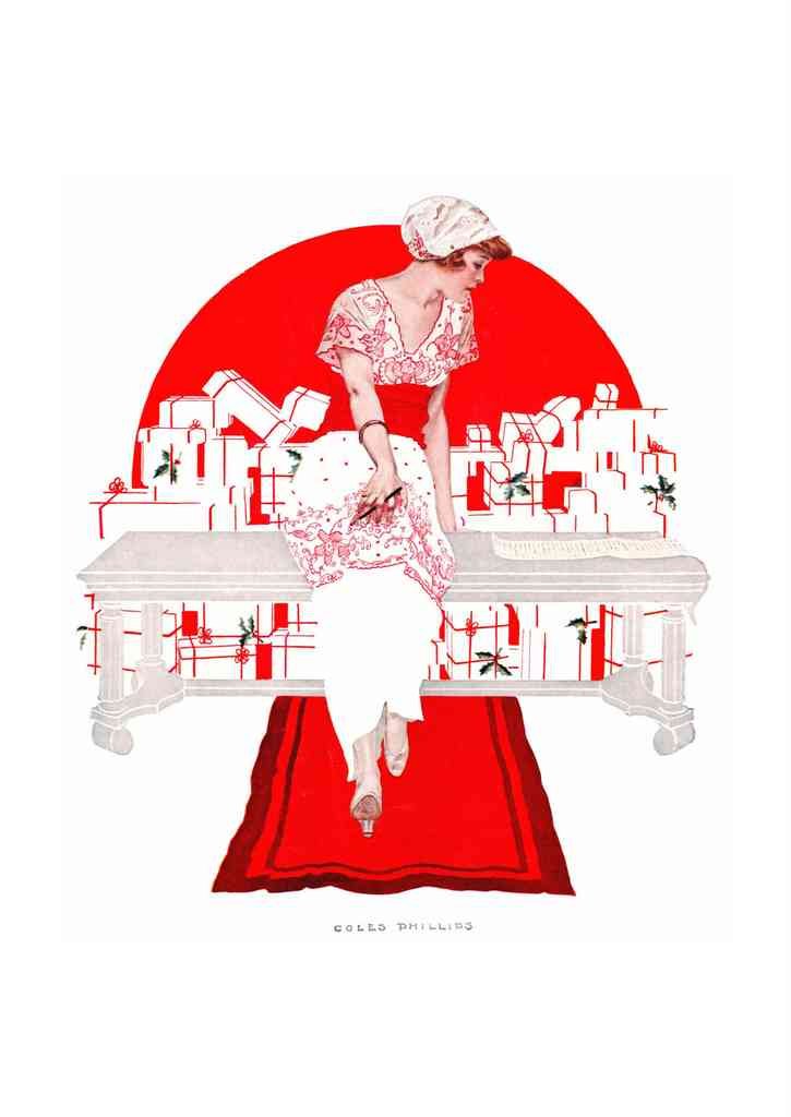 Coles Phillips 017 Art Nouveau Vintage Illustration A4 Photo Print