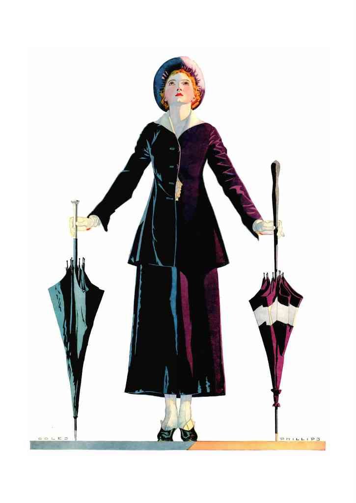 Coles Phillips 021 Art Nouveau Vintage Illustration A4 Photo Print